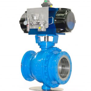 Stop valves high pressure with automatic drive